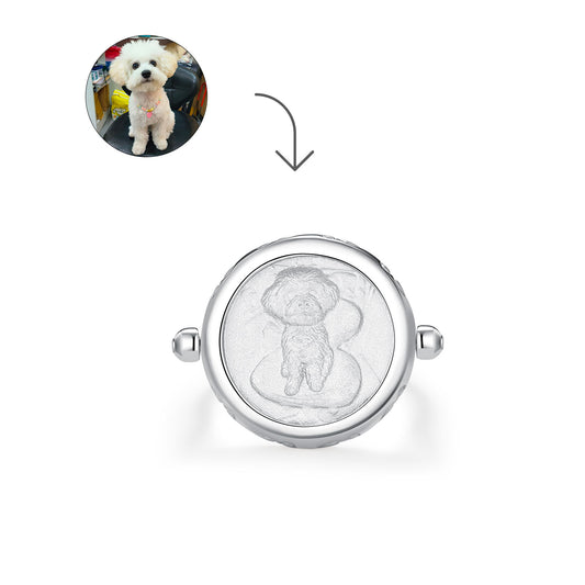 Pet Relief Ring - Custom Pet Portrait Keepsake Ring