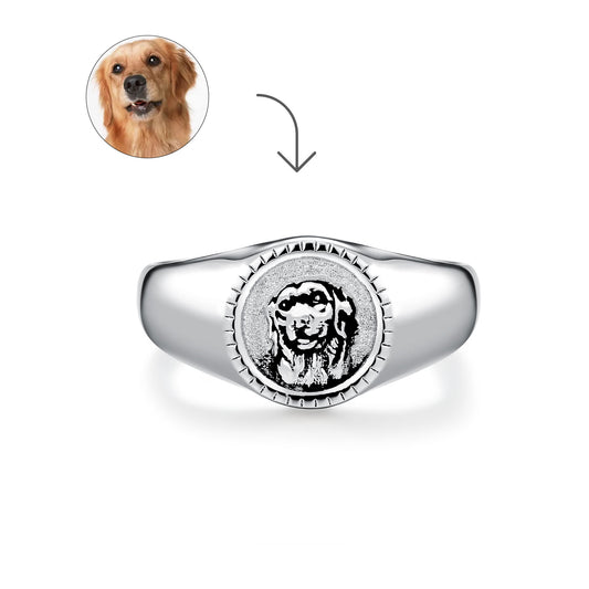 Pet Relief Ring - Custom Pet Portrait Ring