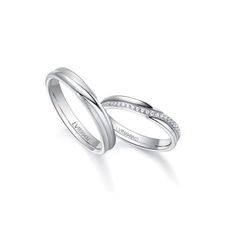 18K White Gold Classic Elegance Couples' Rings (LVR994)