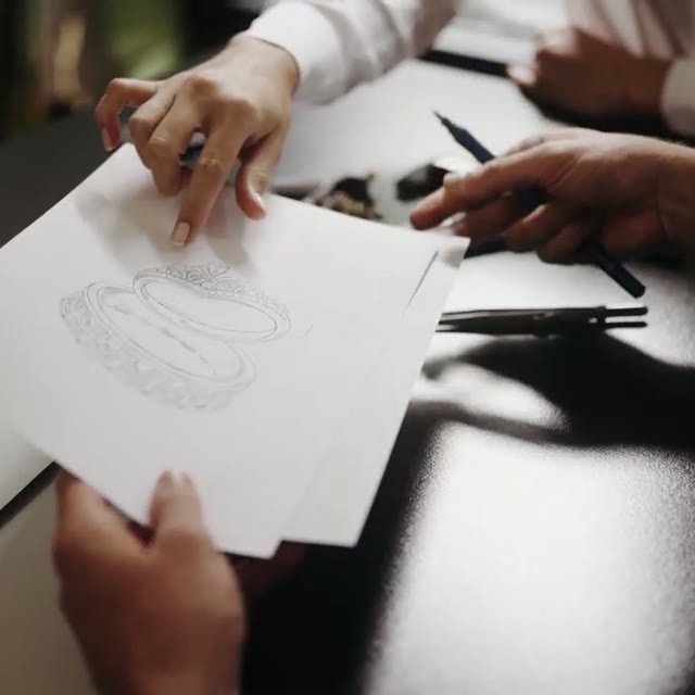 Sketching a design by hand